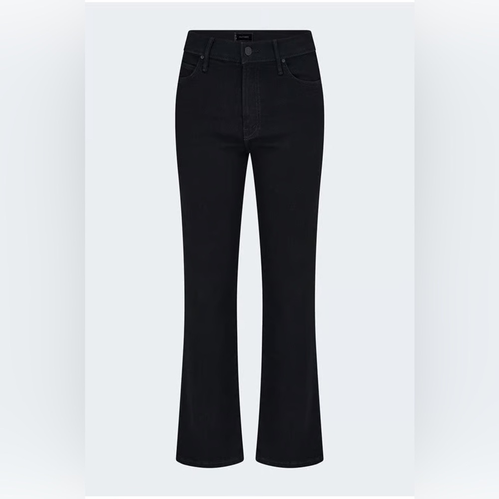 MOTHER Women's Flare Black Jeans “the kick it” style